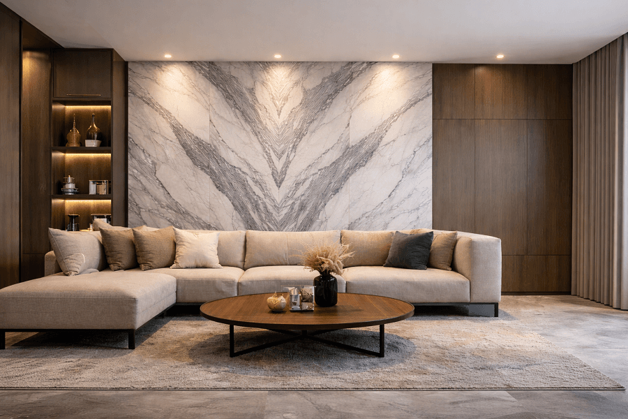 Big Slab Sintered Stone: Solusi Seamless Look yang Lebih Mewah dan Tanpa Gangguan Visual