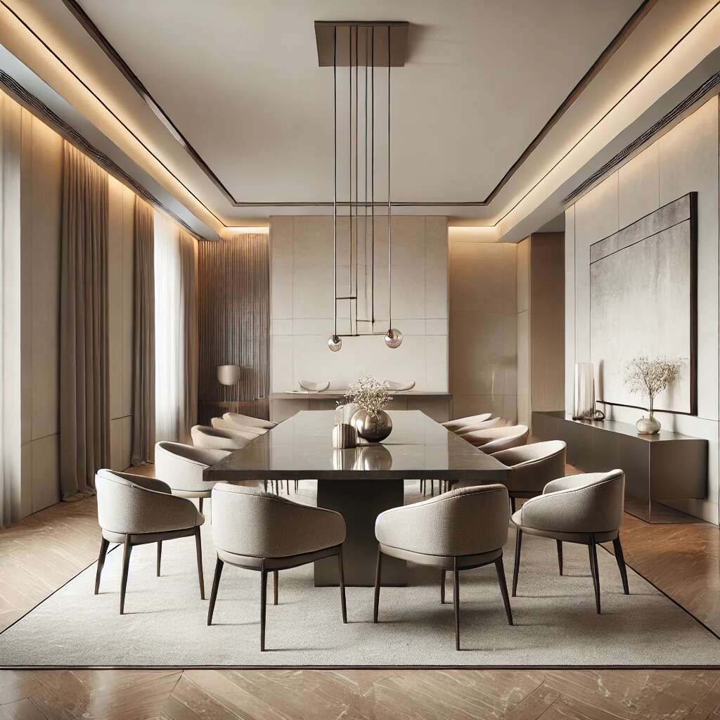 10 Inspirasi Desain Ruang Makan Mewah yang Elegan dan Minimalis
