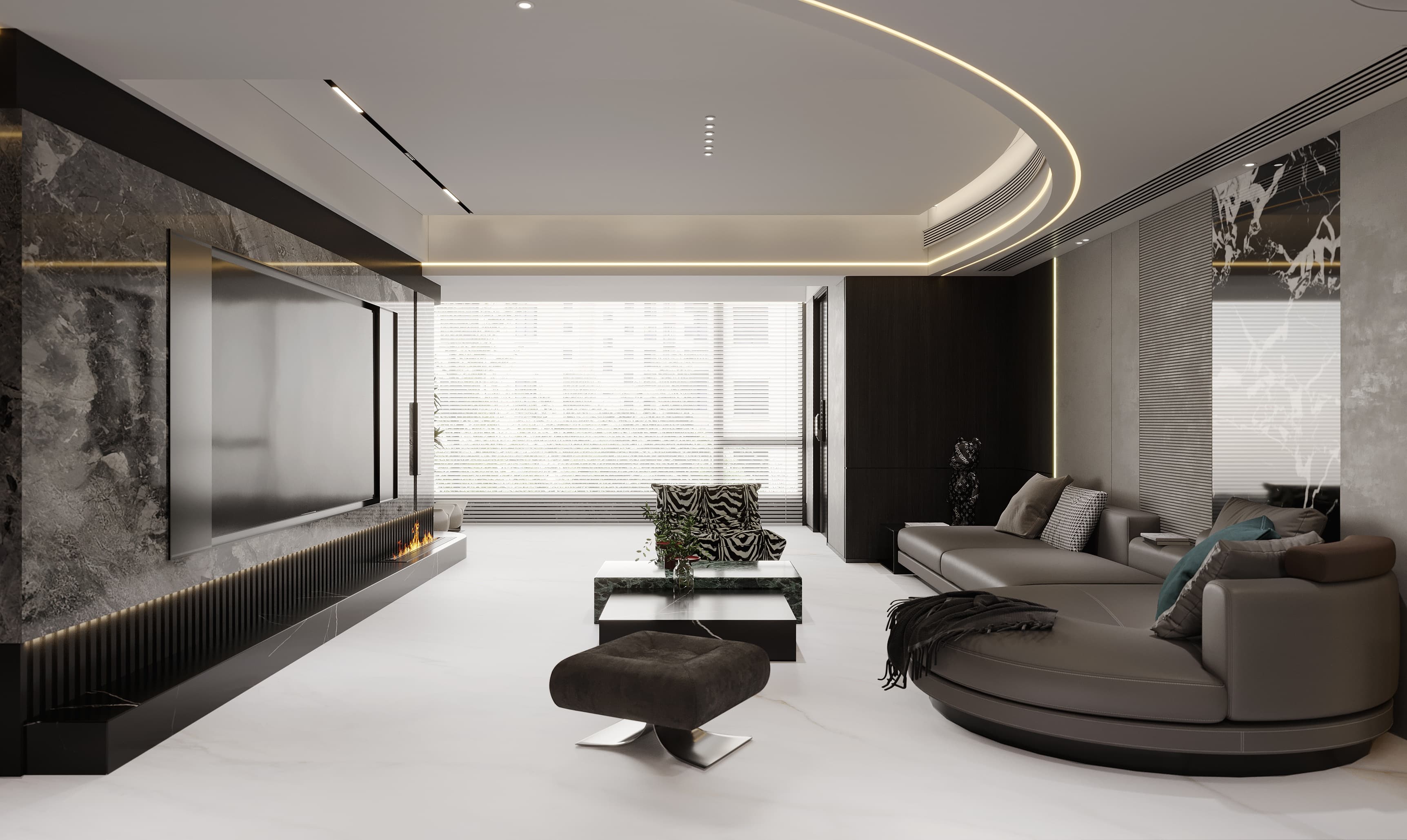 Oglio Bianco Satin installed application 1