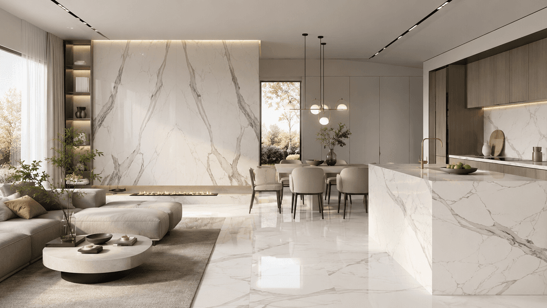 Memaksimalkan Estetika dan Durabilitas dengan Sintered Stone Slab